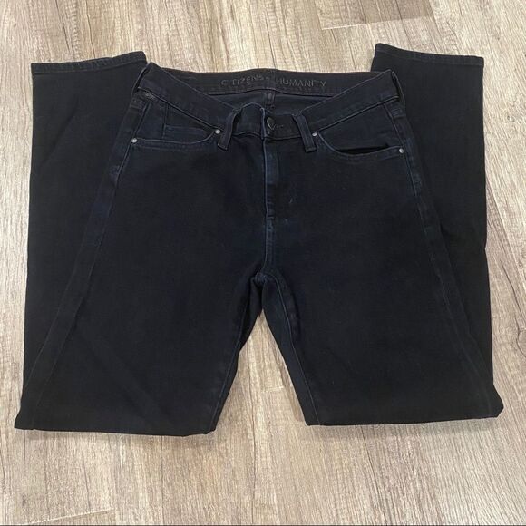Citizens of Humanity Black Skinny straight Jeans Size 0 size 25 - Picture 3 of 13